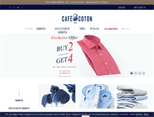 Tablet Screenshot of cafecoton.com